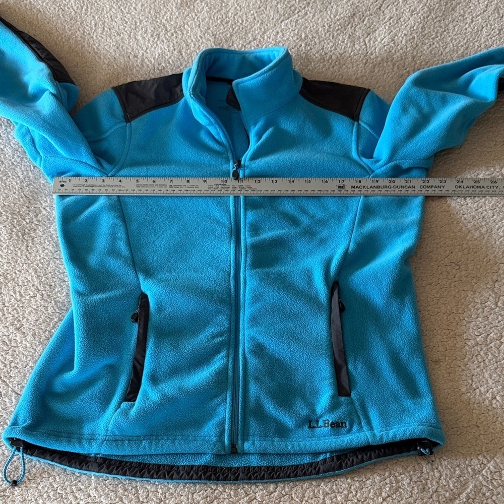 L.L. Bean Blue and Black Ski Jacket Medium - Picture 4 of 6